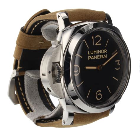 panerai luminor 1950 left-handed acciaio watch - pam00557|More.